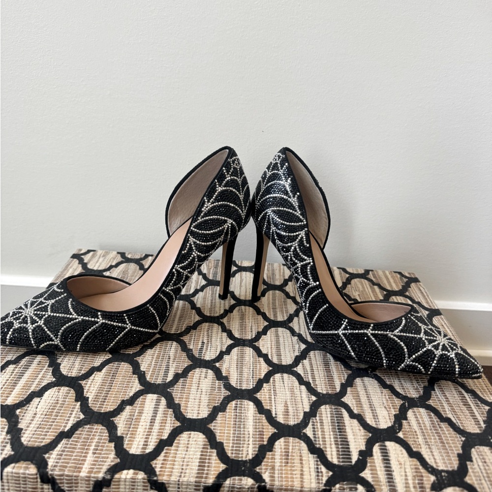 What a web wheat weave heels